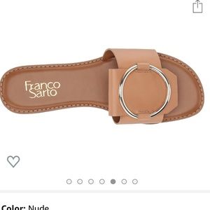 Franco Sarto Women’s Gretel Flat Sandal (Nude)